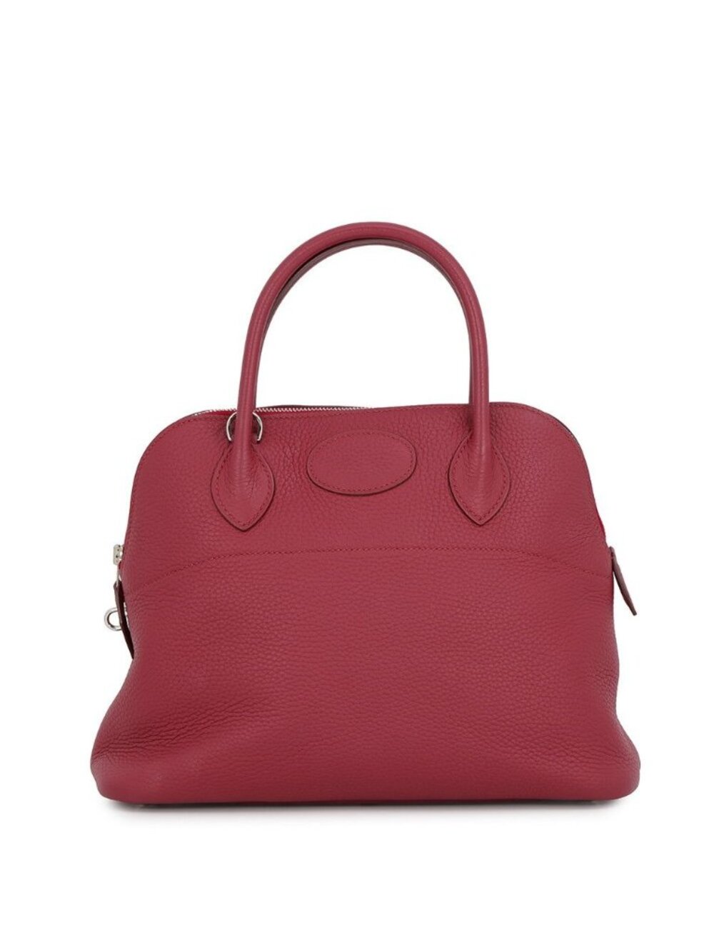 Hermes Handbag Bolide 31 Ruby Silver Taurillon Clemence 2-Way